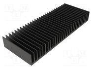 Heatsink: extruded; grilled; black; L: 75mm; W: 200mm; H: 25mm FISCHER ELEKTRONIK