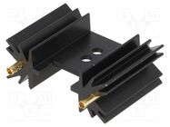 Heatsink: extruded; SOT32,TO220,TO3P; black; L: 25.4mm; 14K/W FISCHER ELEKTRONIK