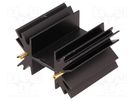 Heatsink: extruded; SOT32,TO220,TO3P; black; L: 38.1mm; 6.5K/W FISCHER ELEKTRONIK