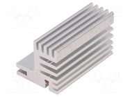 Heatsink: extruded; TO220; natural; L: 50mm; W: 30mm; H: 31mm; 7.8K/W FISCHER ELEKTRONIK