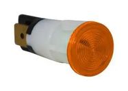 NEON INDICATOR, ORANGE, 13MM, DOME, 250V