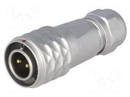 Connector: circular; plug; male; PIN: 2; IP67; SF12; 4÷6.5mm; 13A WEIPU