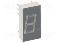 Display: LED; 7-segment; 10.16mm; 0.4"; No.char: 1; green; 3.6÷12mcd KINGBRIGHT ELECTRONIC