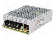 Power supply: switching; for building in,modular; 75W; 24VDC MEAN WELL