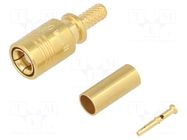 Connector: SMB; plug; female; straight; 50Ω; 2.6mm; crimped; PTFE RADIALL