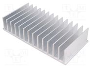 Heatsink: extruded; grilled; L: 80mm; W: 165mm; H: 35mm; aluminium STONECOLD