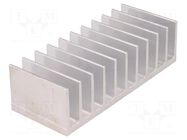 Heatsink: extruded; grilled; L: 50mm; W: 124mm; H: 35mm; aluminium STONECOLD