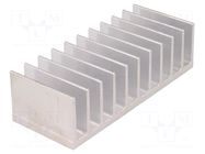 Heatsink: extruded; grilled; L: 50mm; W: 124mm; H: 35mm; aluminium STONECOLD