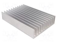 Heatsink: extruded; grilled; L: 180mm; W: 124mm; H: 35mm; aluminium STONECOLD