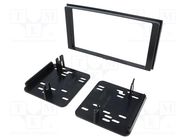 Radio frame; Subaru; 2 DIN; black METRA