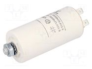 Capacitor: motors, run; 4uF; 470VAC; Ø30x56.5mm; -25÷85°C; ±5% KEMET