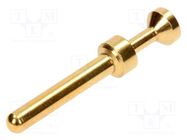 Contact; male; copper alloy; gold-plated; 0.14÷0.37mm2; crimped HARTING