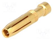 Contact; female; copper alloy; gold-plated; 2.5mm2; 14AWG; crimped HARTING