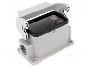 Enclosure for connectors: HDC; size 10B; Han® HMC; IP65; closed HARTING