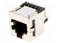 Connector: RJ45; socket; PIN: 8; with panel stop blockade; 8p8c TE Connectivity