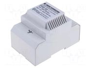 Transformer: mains; 50VA; 230VAC; 12V; Leads: terminal block; IP30 BREVE TUFVASSONS