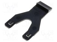 Fastening clip; Series: PT; plastic; 29mm SCHRACK