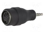 Adapter; DIN 5pin socket,Jack 3.5mm plug; 180°,stereo; PIN: 5 NINIGI