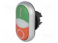 Switch: double; 22mm; Stabl.pos: 1; green/red; M22-FLED,M22-LED EATON ELECTRIC