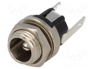 Connector: DC supply; socket; male; soldering; 5.5/2.1mm; 5.5mm CLIFF