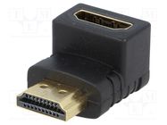 Adapter; HDMI socket 270°,HDMI plug VCOM