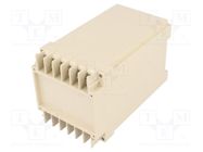 Enclosure: for DIN rail mounting; Y: 70mm; X: 65mm; Z: 112.6mm; ABS COMBIPLAST