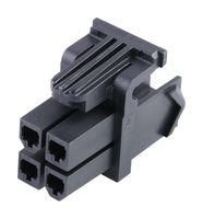 CONNECTOR HOUSING, RCPT, 4POS, 4.2MM