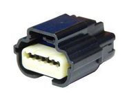 CONNECTOR HOUSING, RCPT, 6POS, BLACK