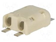 Connector: plug-in; Poke-In; 4mm; ways: 2; 22AWG÷18AWG; 4A; SMT TE Connectivity