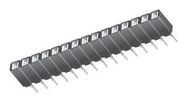 CONN, RCPT, 22POS, 1ROW, 2.54MM