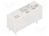 Relay: electromagnetic; SPDT; Ucoil: 5VDC; 8A; 8A/250VAC; 8A/30VDC ZETTLER