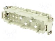 Connector: HDC; contact insert; male; 16A,80A; 400V,830V; size 24B HARTING