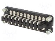 Connector: HDC; contact insert; male; 10A; 25V; Staf®; PIN: 20 HARTING