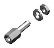 SCREW LOCK, FEMALE, 4-40 UNC, 8MM