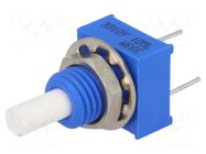 Potentiometer: shaft; single turn; 1MΩ; ±20%; 0.25W; linear; 3.18mm BOURNS