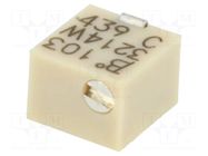 Potentiometer: mounting; vertical,multiturn; 10kΩ; 250mW; SMD BOURNS