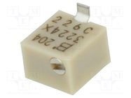 Potentiometer: mounting; multiturn; 200kΩ; 250mW; SMD; ±10%; linear BOURNS