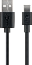 USB-Cā„¢ Charging and Sync Cable (USB-A > USB-Cā„¢), 0.1 m, black - suitable for devices with a USB-Cā„¢ port, black