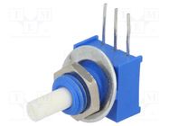 Potentiometer: shaft; single turn; 5kΩ; ±20%; 0.25W; linear; 3.18mm BOURNS