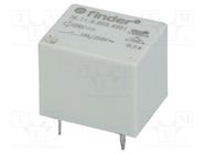 Relay: electromagnetic; SPDT; Ucoil: 9VDC; 15A; 10A/250VAC; 36.11 FINDER