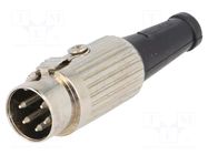 Connector: DIN; plug; male; PIN: 5; 240°; straight; for cable; 34V; 2A DELTRON