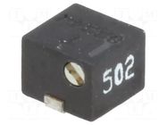 Potentiometer: mounting; horizontal,multiturn; 5kΩ; 250mW; SMD SR PASSIVES