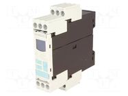 Voltage monitoring relay; for DIN rail mounting; 3UG; DPDT; IP20 SIEMENS