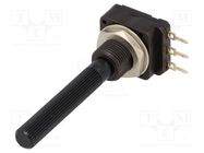 Potentiometer: shaft; single turn; 2.2kΩ; 200mW; THT; 6mm; plastic PIHER