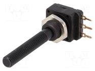 Potentiometer: shaft; single turn; 250Ω; 200mW; THT; 6mm; plastic PIHER