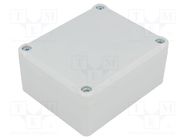 Enclosure: multipurpose; X: 74mm; Y: 89mm; Z: 41mm; polystyrene; grey KRADEX