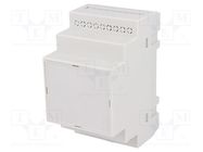 Enclosure: for DIN rail mounting; Y: 90mm; X: 52mm; Z: 65mm; grey 