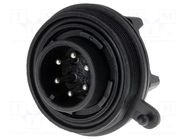 Connector: circular; socket; male; PIN: 6; 5A; 250V; IP68; UL94V-0 BULGIN