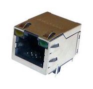 RJ45 CONN, R/A JACK, 8P8C, 1PORT, TH