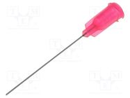 Needle: steel; 1.5"; Size: 25; straight; 0.25mm; Mounting: Luer Lock FISNAR